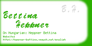 bettina heppner business card